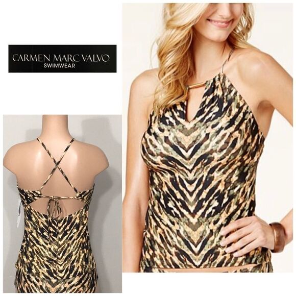 Carmen Marc Volvo tankini top. NWT - Picture 1 of 12